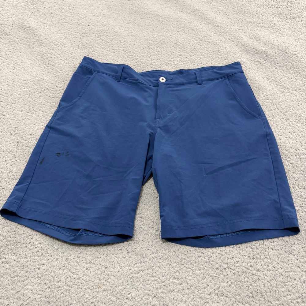 Columbia PFG Shorts Mens Size 36 Blue Performance Fishing Gear Stretch